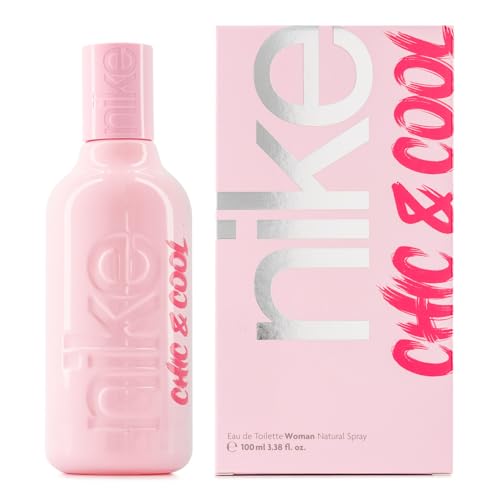 NIKE - Chic & Cool 100 ml, Colonia Mujer, Perfume Formato Spray, Eau de Toilette Natural y Femenina, Aroma Afrutado, Fragancia Dulce, Intensa y de Larga Duración