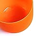 TERRITORY D Note Sacral Chakra Orange Colored Quartz Frosted Crystal Singing Bowl 8 inch