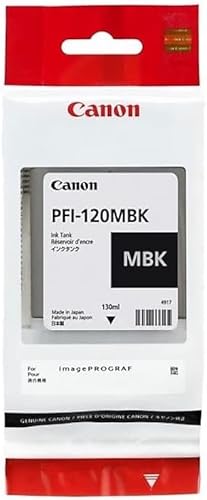 Miniatura 2 de Canon PFI-120MBK (2884C001AA) Cartucho de tinta de rendimiento estándar Negro mate en embalaje al por menor