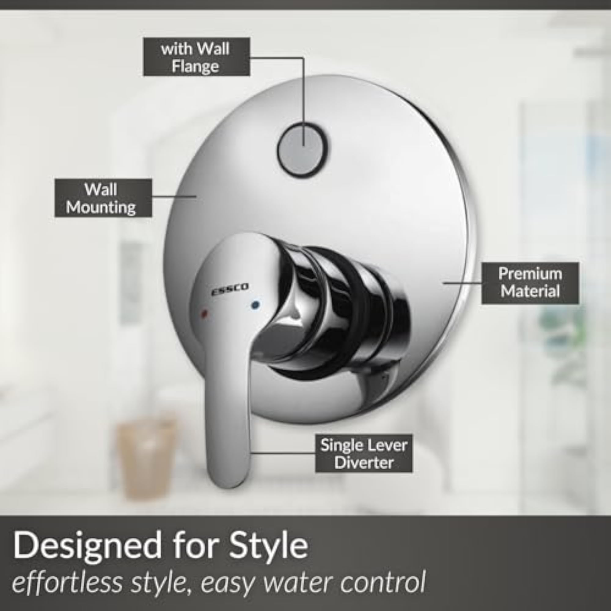 Bathware Cosmo Exposed Parts Kit of Single Lever Diverter