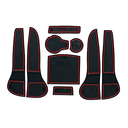 Tapis de fente de porte pour A5 2009-2016 en caoutchouc rouge