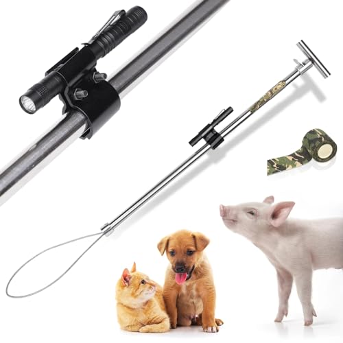 Perche pour chien haute résistance et support de porc professionnel à verrouillage