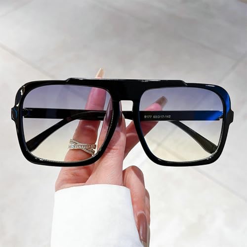 Fashion Oversized Square Women Sunglasses Vintage Punk Men Outdoor Square Sunglasses Eyewear Shades UV400 N472