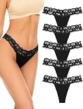 VOENXE Culotte sans Couture Femme Invisible,Culotte en Dentelle,Feminin Tanga Cullottes,St...