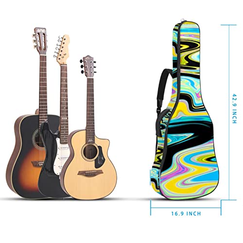 Housse imperméable pour guitare acoustique avec double bandoulière et poche Motif cachemire, Multicolore 09, 42.9×16.9×4… - Les Beatles, Paul McCartney, John Lennon, RIngo Starr, George Harrison Housse imperméable pour guitare acoustique avec double bandoulière et poche Motif cachemire, Multicolore 09, 42.9x16.9x4… – Image 6