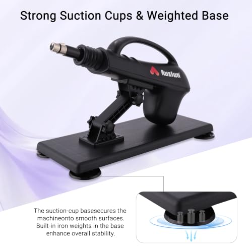 Auxfun Sex Machine Dildo with Suction Cup and Anal Butt Plug - Image 4