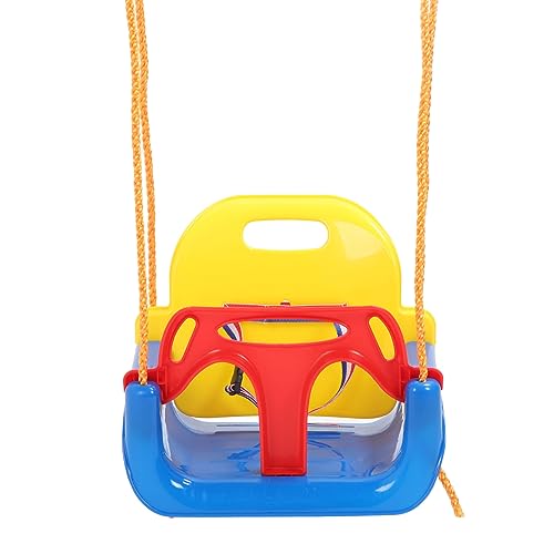 Tnfeeon Altalena per Bambini, Set Altalena Regolabile 3 in 1, Design Confortevole con Schienale Ergonomico, Capacità di Peso Fino a 264 Libbre, Ideale per Giochi all'aperto e Al Coperto, per i più