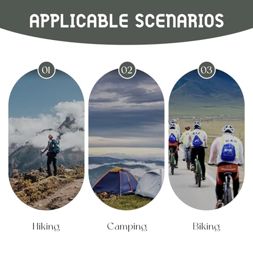 Brújula portátil para senderismo y camping impermeable miniatura 3