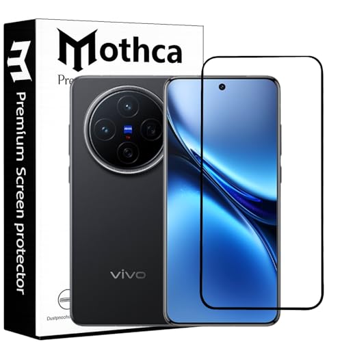 Image of Mothca Military-Grade Tempered Glass Screen Protector Compatible for Vivo X300 with Edge to Edge Coverage - Case Friendly, Anti-Scratch & Bubble-Free Installation Kit
