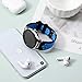 Lerobo Compatible with Samsung Galaxy Watch 3 Bands 45mm/Galaxy Watch 46mm Bands/Gear S3 Frontier, Classic Watch Bands, 22mm Soft Silicone Breathable Watch Strap Wristband for Women Men,(Black/Blue)