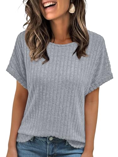 AUTOMET Womens Long Sleeve Shirts Tops Blouses Tunic Crewneck Tee
