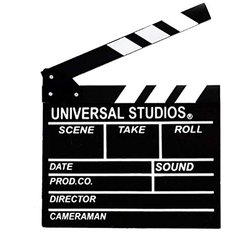 Movie Film Clap Board, Hollywood Clapper Board Wooden Film Movie Clapboard Accessory