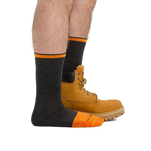 Image of Darn Tough Men's Steely Boot Midweight with Full Cushion Toe Box Work Sock (Style 2006) -