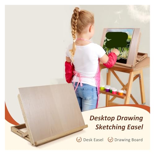Chevalet de table pliable léger et portable avec planche dessin