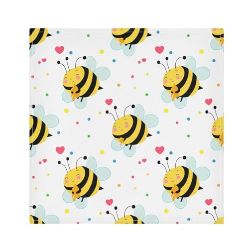 Servilletas de Tela YETTASBIN Cute Bees 20 x 20 Pulg miniatura 6