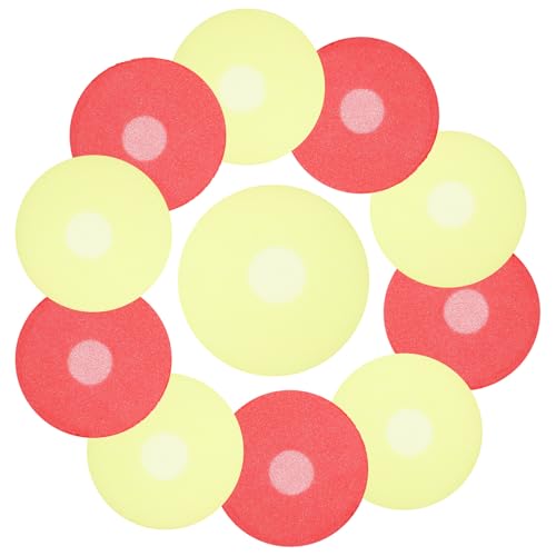Bonnettes jetables pour microphone de karaoké et soirées protection en mousse rouge et jaune