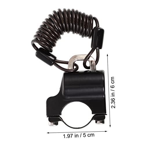 Candado para casco de bicicleta y moto con cable de bloqueo de seguridad 4