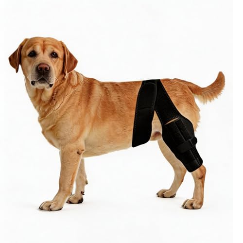 ZKEEWUP Dog Knee Brace for Leg Adjustable Dog Braces for Torn ACL Support Built in Side Stabilizers Breathable Dogs Hip Brace for Arthritis Relief Joint Stability and Post Surgery Recovery