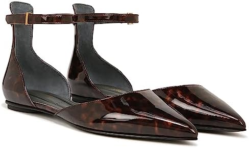 Franco Sarto Womens Racer Flat D'Orsay Pointed Toe Shoe Tortoise Brown Multi 8 M | Image 3