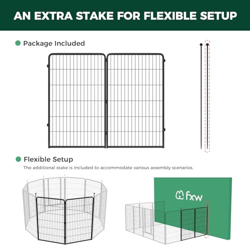 Image of FXW Instant Dog Playpen, RV Camping, Outdoor & Yard, 45 inch H, 2 Panels