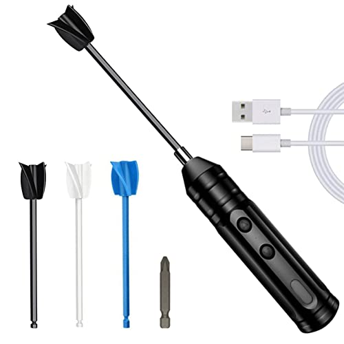 Epoxidharz Mixer Handheld Harzmischer Elektrisch, USB Wiederaufladbarer Epoxidharzmischer mit 3-Kopf-Paddel und Schraubendreher-Bit für Farbe, Silikon-Mischen, DIY Handwerk Tumbler Cover