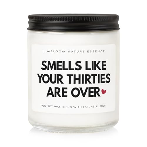 LUMELOOM Funny 40th Birthday Gifts Women Unique, 9oz Lavender Scented...