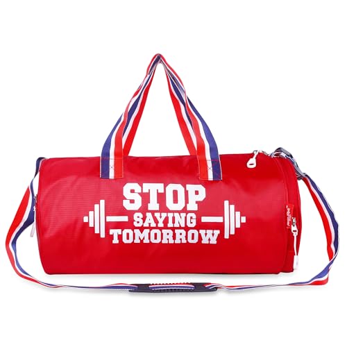 Image of Unisex Duffle Bag Gym Bag Workout Duffle Athletic Duffle Bag Gender-Neutral Gym Bag(Red)