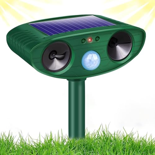 Ywuly Katzenschreck Garten, Katzenschreck Ultraschall Solar Tiervertreiber, Wasserdicht Marderschreck Mit IPX4 & PIR-Bewegungssensor Katzenschrecks für Garten, Wirksam Gegen Katzen, Hunde, Marder Ywuly Katzenschreck Garten, Katzenschreck Ultraschall Solar Tiervertreiber, Wasserdicht Marderschreck Mit IPX4 & PIR-Bewegungssensor Katzenschrecks für Garten, Wirksam Gegen Katzen, Hunde, Marder