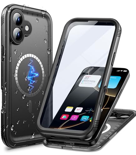 Coque iPhone 16 Plus étanche IP68 et magnétique protection intégrale anti-choc et anti-poussière