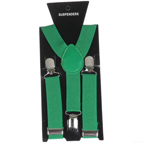 ZWEquipint Tirantes ajustables para niños y niñas, tirantes elásticos de 60 cm con 3 clips para uso formal, disfraz de rendimiento (A)