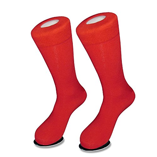 Solid Color Men's Dress Socks (Red)