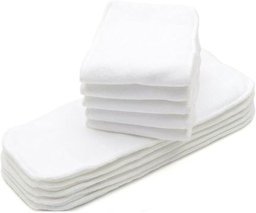 Inserto de pañales de tela Kawaii para bebé, forro lavable, almohadilla de refuerzo, súper absorbente, de microfibra que se mantiene seca para
