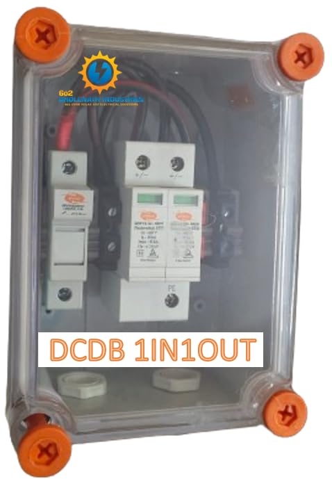 BHOLENATH SOLAR DCDB 1 in 1 Out Inbuilt DC Fuse 20A, SPD 600V (1 Series/String x up to 12 Panels Max.)-image-37