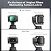K&F Concept Magnetic Black Mist Filter Set Compatible with DJI Osmo Pocket 3 Creator Combo, Black Diffusion 1/4 & 1/2 Effect Lens Filter Kit, Multi-Coated HD Optical Glass, Gimbal Safe