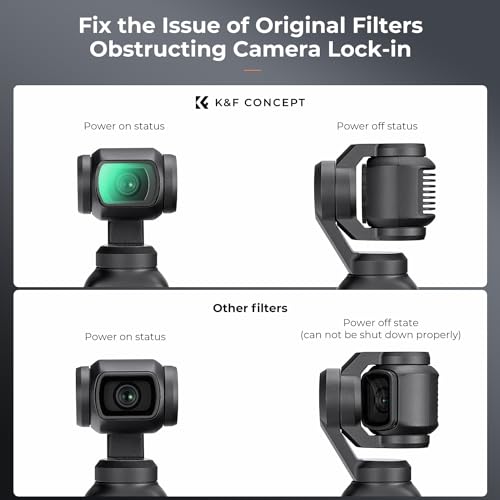 Image of K&F Concept Magnetic Black Diffusion 1 /4 Filter for DJI Osmo Pocket 3, Creative Mist Cinematic Effect Filters for Osmo Pocket 3 Creator Combo