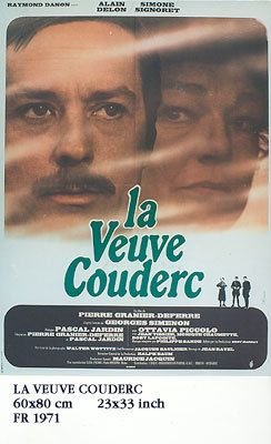 Affiche Cinema Originale La Veuve Couderc 1971 Alain Delon Cadeau Idéal Cinéphile