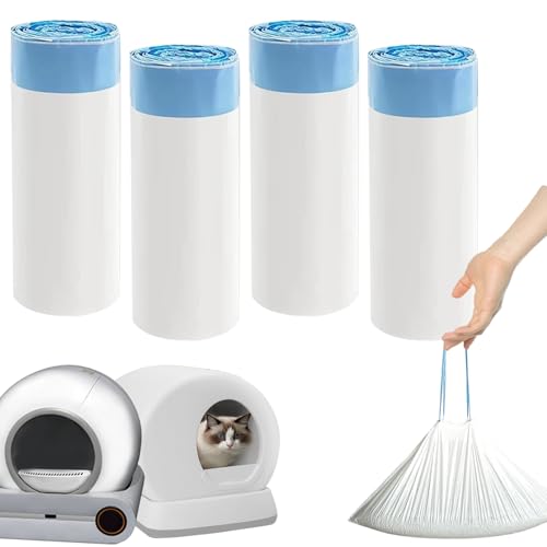 自浄式猫用トイレライナー、交換用ゴミ袋、猫用トイレ、猫砂用ゴミ受けバッグ(18インチ×20インチ、80枚)（Amazon）