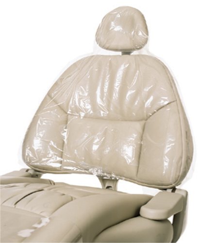 DEFEND Half Chair Sleeve Dental Patient Barrier Clear, 250 per box (27.5