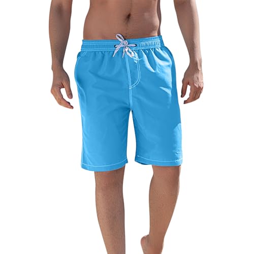 Xiaojmake Men's Quick-Dry Swim Trunks Swimming Shorts Swimwear Bathing Suits Quick Dry 7 Inches Beach Short with Mesh Lining