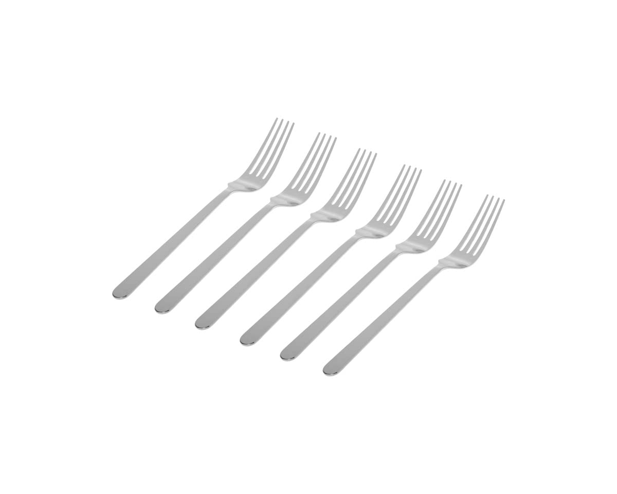 Godinger Flatware Salad Forks, 18/0 Stainless Steel, Set of 6