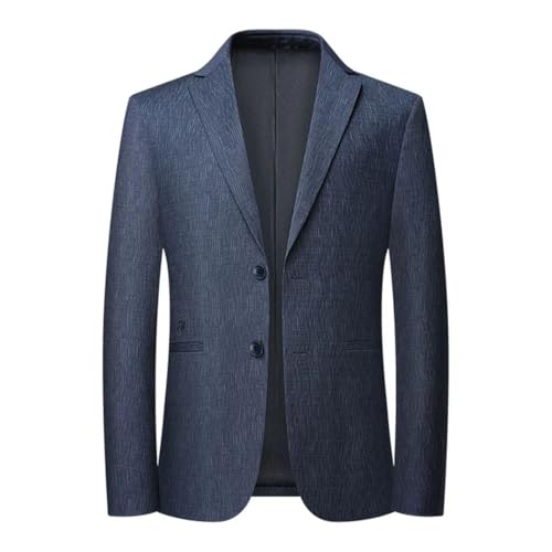 Men's Four Seasons Solid Color Suit Jacket Long Sleeve Business Casual Wedding Work Blazer
