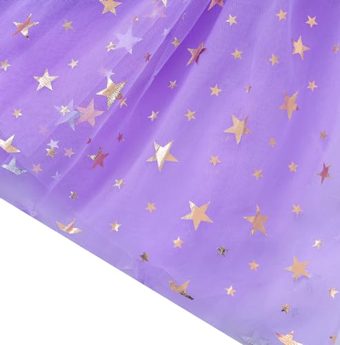 Image of GSVIBK Baby Girls Tutu Dress Sleeveless Toddler Cotton Tulle Skirt Princess Party Prom Dresses