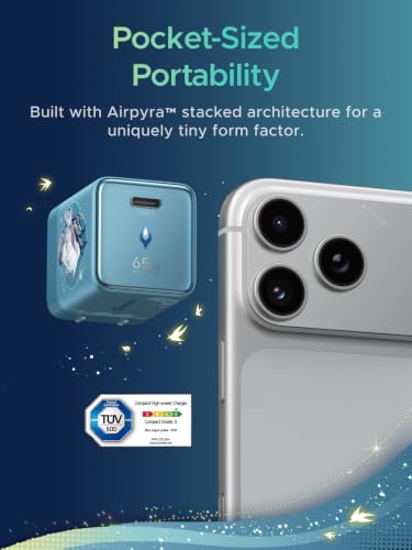 Image of UGREEN Nexode Air 65W Charger Honkai: Star Rail Edition, Mini USB C Charger Block Fast Charging with USB C Cable, GaN Charger for MacBook Air /Neo /Pro, iPhone 17 16, Galaxy S26 /S25, iPad, Cyan