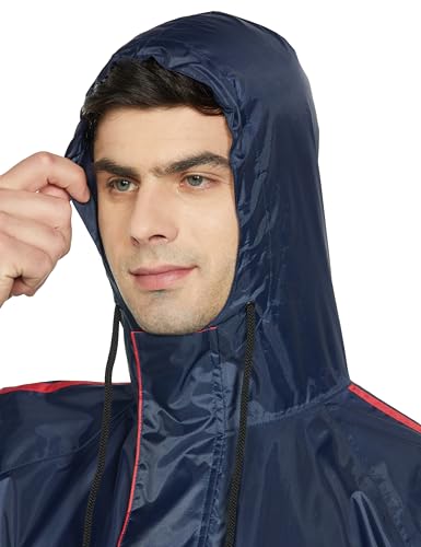 Image of Amazon Brand - Symactive Polyester Water Resistant Long Rain Coat