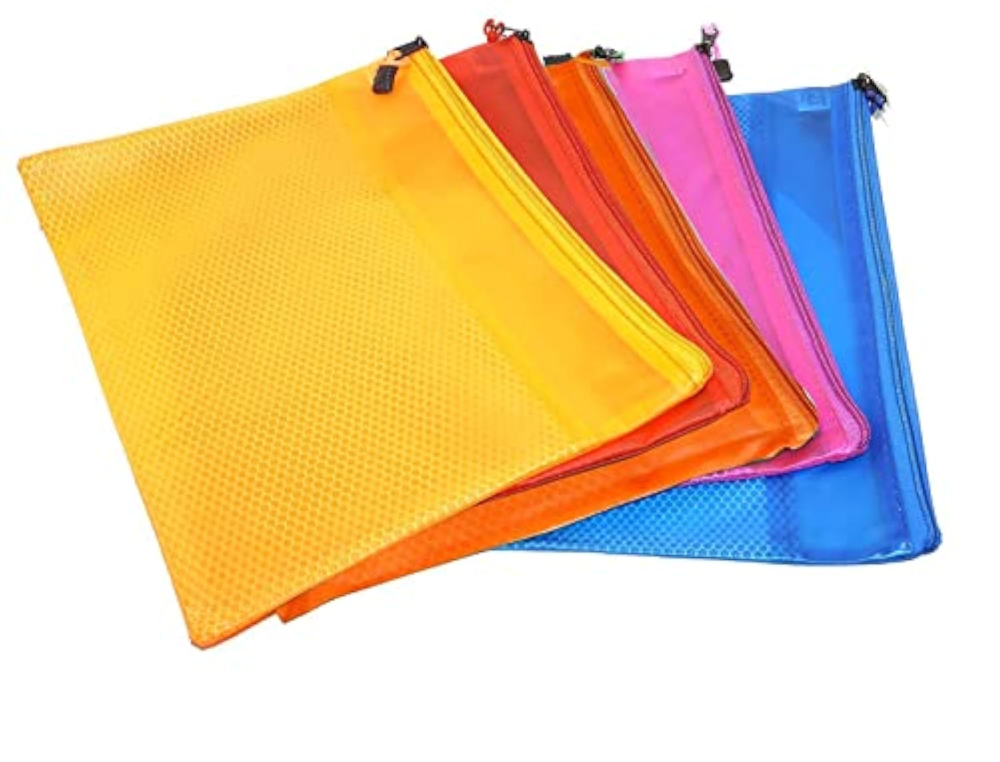 Document Zip Bag Pouch, A5 Large Size for Organising