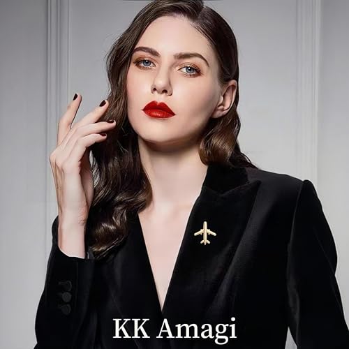 Image of Small Aircraft Brooch Pins for Men and Women Lapel Brooch Backpack Shirt Bag Accessories Collar Badge