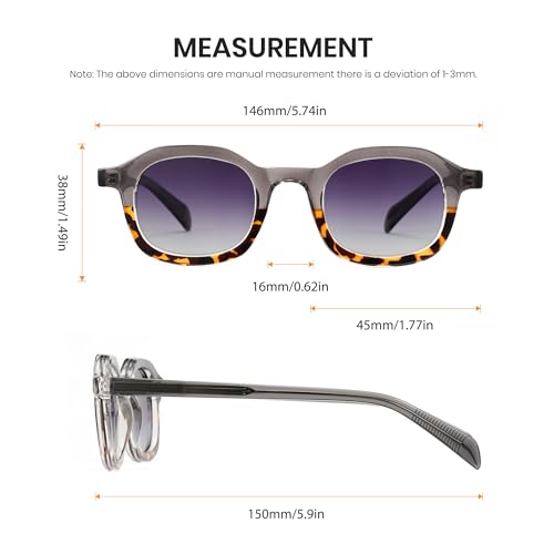 Image of Cyxus Sunglasses for Women Men Polarized Round Retro Vintage Stylish UV400 Protection TR P1559