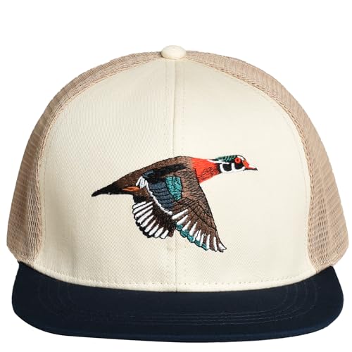 Image of EDTREK Outdoorsman Pro Trucker Breathable Mesh Performance Cap - Flat Brim Snapback Hat