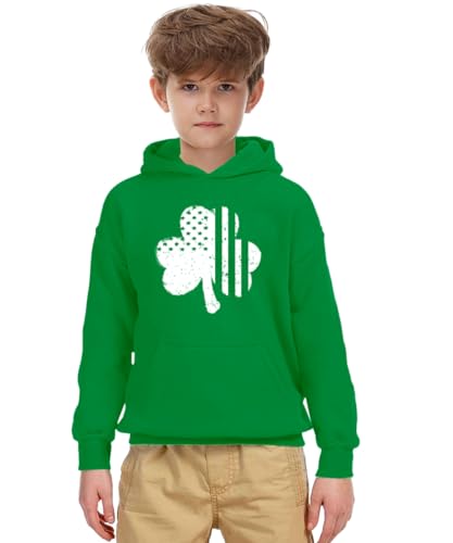 Remimi Boys St Patricks Sweatshirts Girls Irish Green Clover Shamrock Hoodie 9-10 Years3