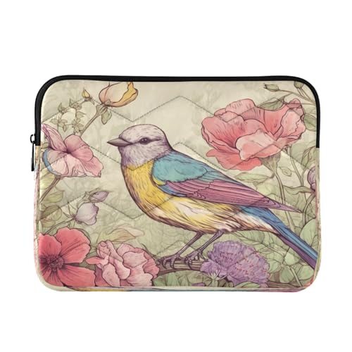 Funda para portátil diseño aves 13-14 pulgadas impermeable
